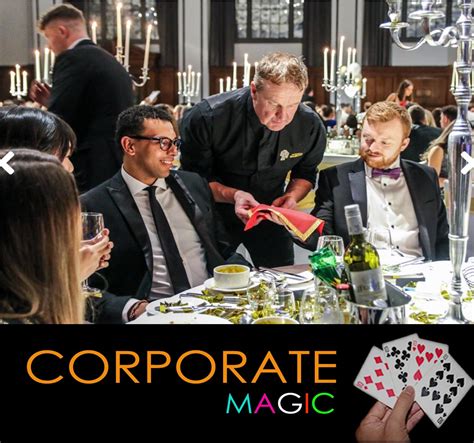 Elegant corporate event magician for reception